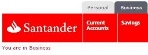 Santander Business Account main screen1