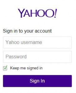 Sign in Yahoo mail
